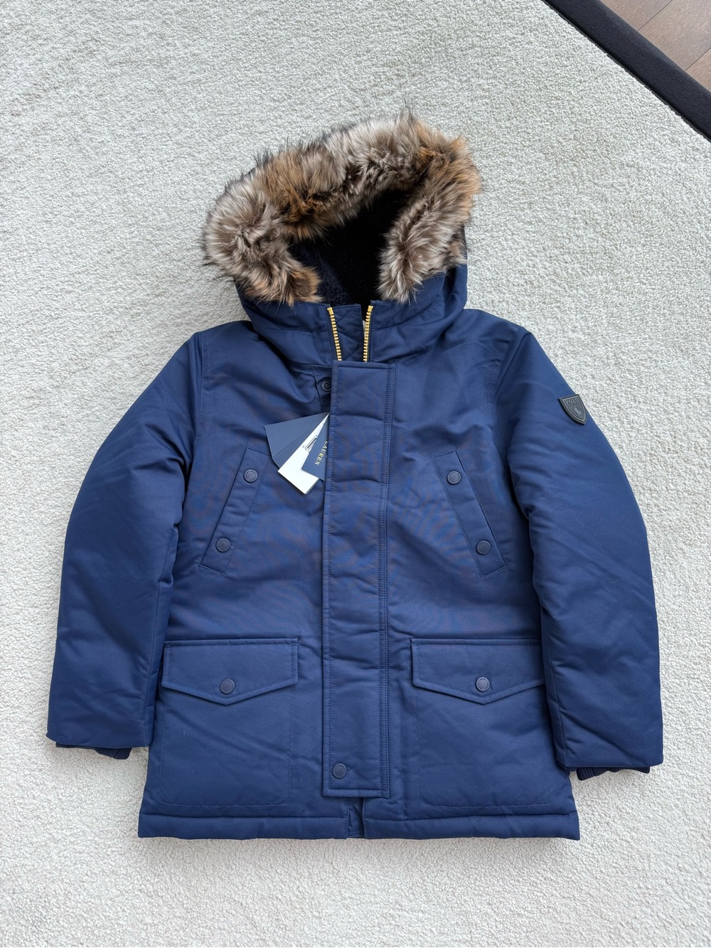 Ralph Lauren Boys' Faux Fur Trim Down Parka
